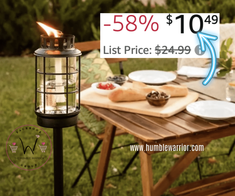 TIKI Brand Glass Lantern Torch!